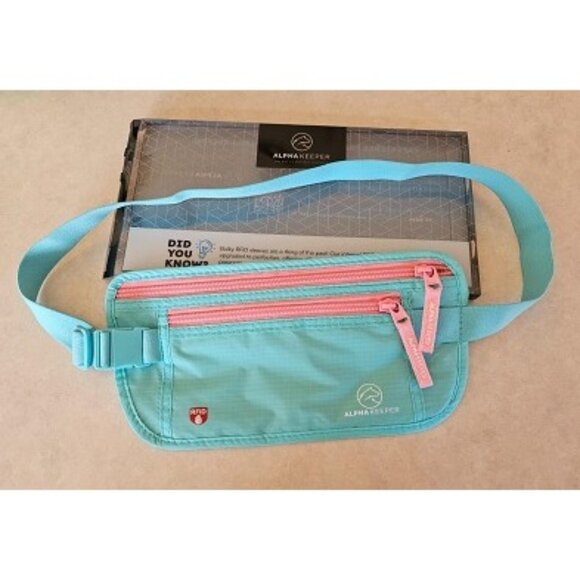 New Hidden Money Belt for Travel for Men, Waist Wallet Anti Theft, RFID Passport